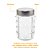 Conjunto 6 Potes Porta Mantimentos C/ Tampa Inox - Imagem 5