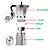 Cafeteira Italiana Espresso Aço Aluminio 3 Xicara 150ml Café - Imagem 3