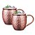 2 Canecas Moscow Mule 450ml Drink Cor Rose Gold - Imagem 1