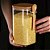 Kit 4 Pote Hermético Vidro E Bambu Com Colher 1600ml - Imagem 6