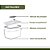 Pote Vidro Hermético 370ml Fresh Lock Válvula Branco - Imagem 8