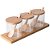 Conjunto 3 Porta Condimentos Vidro E Bambu Com Colher - Imagem 1