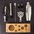 Kit Coqueteleira Completo Bartender Woodline 10 Peças - Mori - Imagem 3