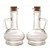 Kit 2 Galheteiro Azeite Ou Vinagre Em Vidro E Bambu 300 Ml - Imagem 1