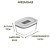 Kit Potes Vidro Hermético 1,2l E 370ml Forno Freezer Airfry - Imagem 3