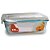 4 Potes Vidro Retangular Hermético 370ml - Quality House - Imagem 3