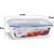 6 Potes Vidro Retangular Hermético 1520ml Quality House - Imagem 2