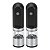 Kit 2 Moedores Elétrico Sal/pimenta Triturador Usb Inox - Imagem 1
