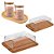 Kit Porta Manteiga + Porta Frios + 2 Porta Condimento E Bandeja - Imagem 1