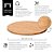 Kit 4 Pote Mantimentos Tampa De Bambu + Bandeja Giratória 30cm - Imagem 3
