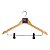 Kit 5 Cabides Madeira Marfim Com Presilhas Paramount - Imagem 8