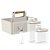 Kit Lavanderia Simples Com Organizador + 2 Dispenser + Borrifador - Imagem 1