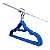 Kit 50 Cabides De Veludo Infantil Carrinho Azul Ultrafino - Imagem 5