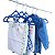 Kit 50 Cabides De Veludo Infantil Carrinho Azul Ultrafino - Imagem 7