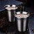 2 Xícaras Café Espresso Copo Pixie Inox Parede Dupla Térmico Inox - Imagem 2