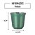 4 Xícaras 90ml Café Espresso Pixie Inox Parede Dupla Térmico Verde - Imagem 6