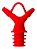 Tampa Dosadora De Azeite E Vinagre 7x6 Cm Vermelho Prana - Imagem 1