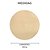 Conjunto 6 Jogo Americano Redondo 38cm Creme - Imagem 5