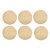 Conjunto 6 Jogo Americano Redondo 38cm Creme - Imagem 2