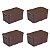 4 Caixa/cesto Mini Rattan - Monte Libano 7 Litros Com Tampa - Imagem 1