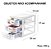 Micro Organizador De Mesa Para Escritório 3 Gavetas Compacto - Imagem 2