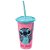 Copo Plástico Refri Stitch Com Canudo Reutilizável 500ml - Imagem 5