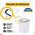 Kit 2 Potes Herméticos Empilháveis Mantimentos Trava - 1,24l - Imagem 5