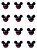 Porta Mix Mini Lembrança Mickey Mouse 50ml 12 Unid - Plasútil - Imagem 1