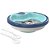 Prato Termico Com Ventosa Azul Mickey 450 Ml Plasútil - Imagem 1