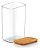Pote Hermético Tampa De Bambu Natural 2,3l - Imagem 2