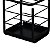 Porta Utensílio De Cozinha Preto Suporte Para Talheres - Imagem 6