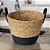 Cesto Multiuso De Fibra Natural Com Alça 28x22cm Preto - Imagem 1