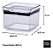 Pote Hermético Lumini Quadrado Alimentos Empilhável - 480ml - Imagem 3