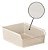 Organizador Empilhável Línea 28 X 22 X 10cm Cesto Decorativo - Imagem 2