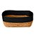Cesto Multiuso De Fibra Natural Com Alça 35x28cm Preto - Imagem 1