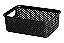 Cesto Organizador Multiuso Decorativo 23 X 16 X 6cm Preto - Imagem 1