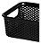 Cesto Organizador Multiuso Decorativo 23 X 16 X 6cm Preto - Imagem 4