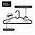 Kit 3 Cabide Adulto Resistente Qualidade Premium Preto - Imagem 4
