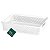 Cesto Organizador Multiuso Decorativo 39 X 27 X 7,5cm Branco - Imagem 1