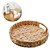 Kit 2 Bandeja Decorativa Multiuso Decoração Palha Para Servir 30cm - Imagem 4