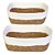 Kit 2 Cesto Organizador Branco Multiuso Fibra Natural - Imagem 1