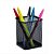 Kit 4 Organizador Porta Caneta Escritório Preto Metal Aramado - Imagem 5