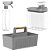 Kit Dispenser 1,5l+ Borridador + Organizador Multiuso Com Alça - Imagem 1