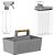 Kit Dispenser 2,3l+ Borridador + Organizador Multiuso Com Alça - Imagem 1