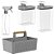 Kit 2 Dispenser 2,3l 1,5l + Borridador + Organizador Multiuso Com Alça - Imagem 1