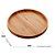 Kit 4 Prato De Bambu Madeira Redonda Cozinha Tábua 20cm - Imagem 7