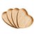 Kit 4 Travessa Coração Bambu 12,5cm Class Home Bandeja - Imagem 1