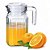 Jarra C/tampa 500ml Para Água Suco Vidro Grosso Com Alça - Imagem 1