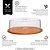 Porta Bolo Bambu Com Tampa 28cm Ecokitchen Class Home - Imagem 7