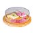 Kit 2 Porta Bolo Bambu Com Tampa 28cm Ecokitchen Class Home - Imagem 2